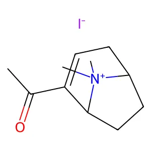 Ferruginine methiodide structure