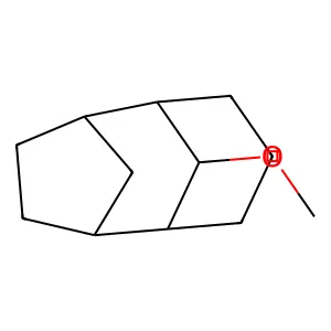 Tricyclo(4.3.1.12,5)undecane, 10-methoxy-, stereoisomer structure