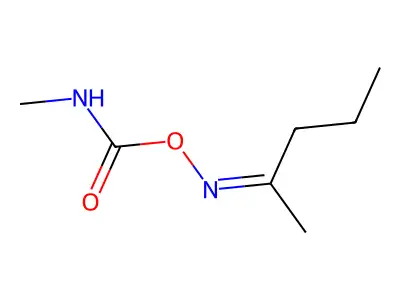 (pentan-2-ylideneamino) N-methylcarbamate structure