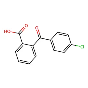 2-(4'-Chlorobenzoyl)benzoic acid structure