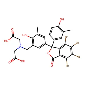 4,5,6,7-Tetrabromo-2-cresolphthalein-3'-methyliminodiacetic acid structure