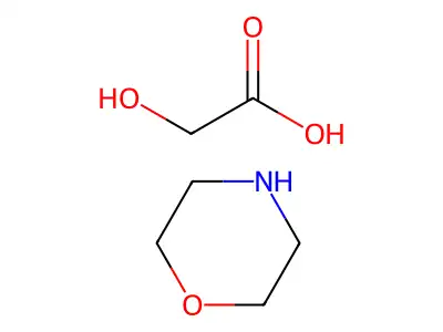 Acetic acid, 2-hydroxy-, compd. with morpholine (1:1) structure