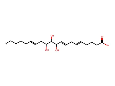 10,11,12-Trihydroxyicosa-5,8,14-trienoic acid structure