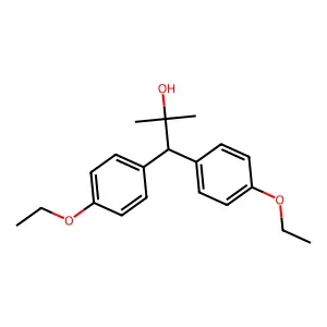 Benzeneethanol, 4-ethoxy-beta-(4-ethoxyphenyl)-alpha,alpha-dimethyl- structure