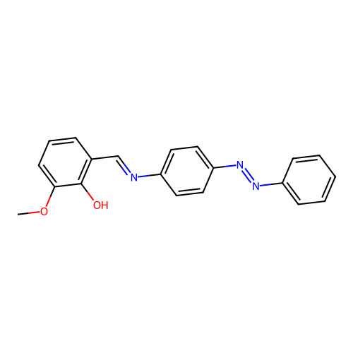 Phenol, 2-methoxy-6-[[[4-(2-phenyldiazenyl)phenyl]imino]methyl]- structure