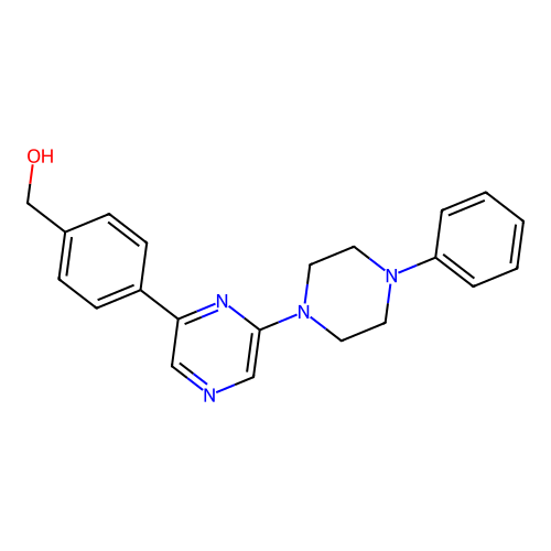 [4-[6-(4-Phenylpiperazin-1-yl)pyrazin-2-yl]phenyl]methanol structure