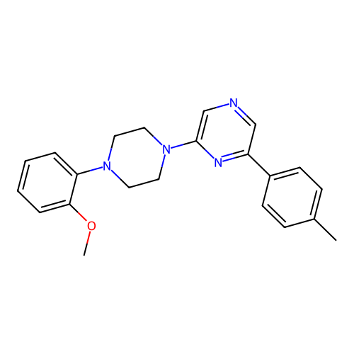 2-[4-(2-Methoxyphenyl)piperazin-1-yl]-6-(p-tolyl)pyrazine structure