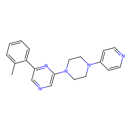 2-(o-Tolyl)-6-[4-(4-pyridyl)piperazin-1-yl]pyrazine structure