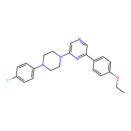 2-(4-Ethoxyphenyl)-6-[4-(4-fluorophenyl)piperazin-1-yl]pyrazine structure
