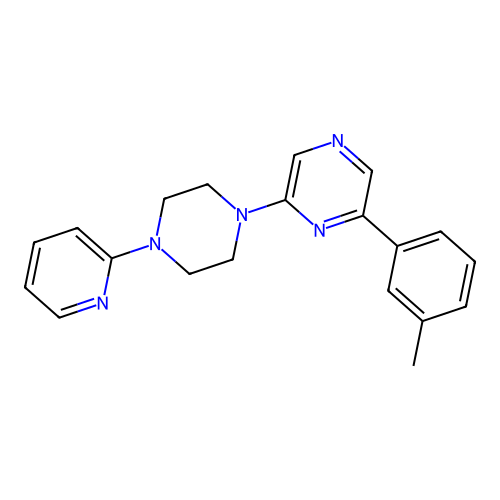 2-(m-Tolyl)-6-[4-(2-pyridyl)piperazin-1-yl]pyrazine structure