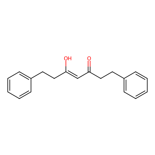 5-Hydroxy-1,7-diphenylhept-4-en-3-one structure