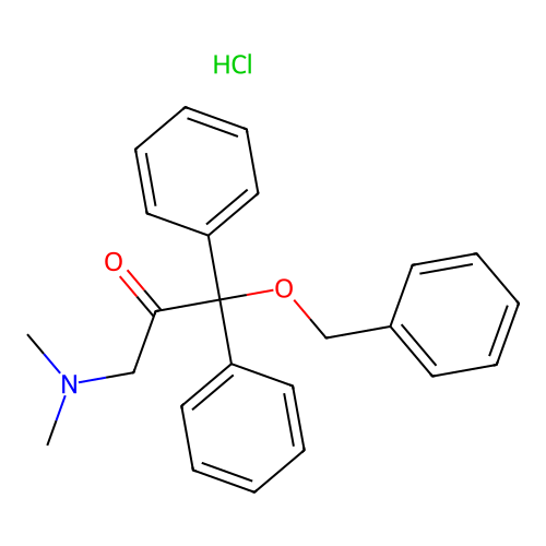 2-Propanone, 1-(benzyloxy)-3-(dimethylamino)-1,1-diphenyl-, hydrochloride structure