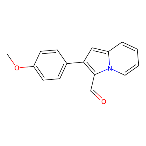 2-(4-Methoxyphenyl)indolizine-3-carbaldehyde structure