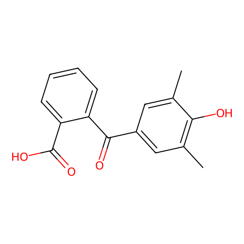 2-(4-Hydroxy-3,5-dimethylbenzoyl)benzoic acid structure