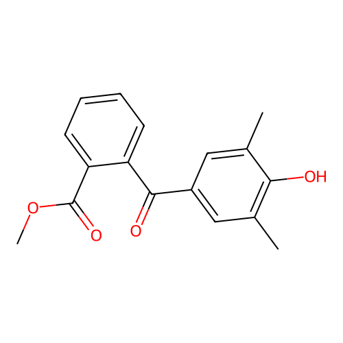 Methyl 2-(4-hydroxy-3,5-dimethylbenzoyl)benzoate structure