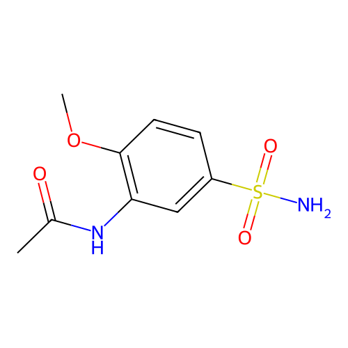 N-(2-methoxy-5-sulfamoylphenyl)acetamide structure