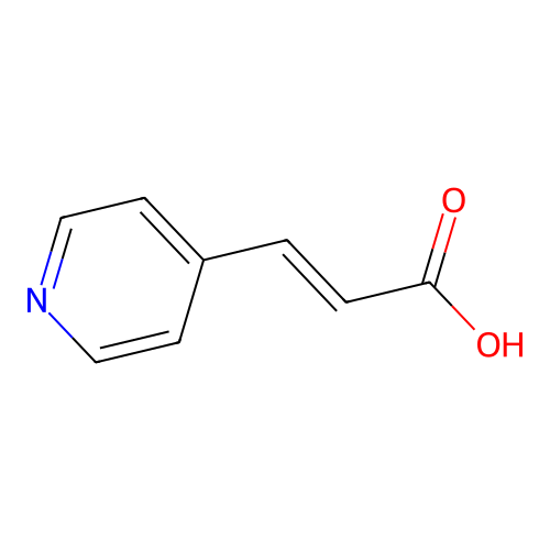4-Pyridineacrylic acid structure