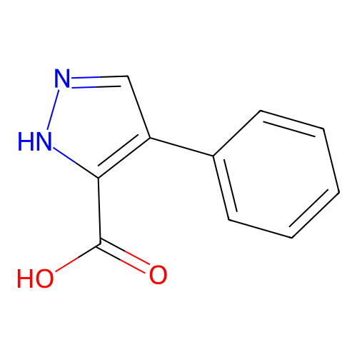 4-苯基-1H-吡唑-3-甲酸 structure