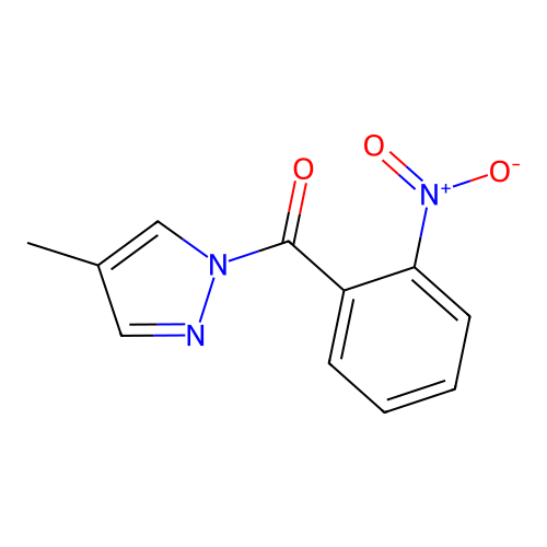 (4-Methylpyrazol-1-yl)-(2-nitrophenyl)methanone structure