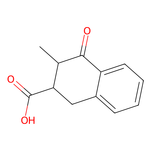 3-methyl-4-oxo-2,3-dihydro-1H-naphthalene-2-carboxylic acid structure