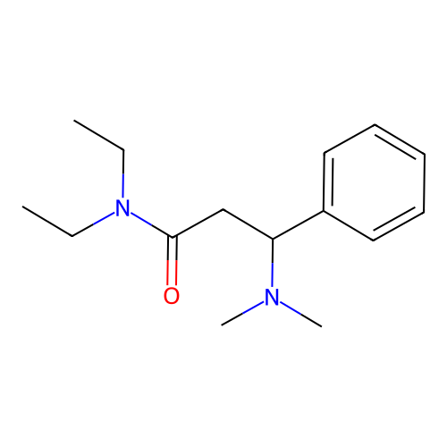 3-(dimethylamino)-N,N-diethyl-3-phenylpropanamide structure