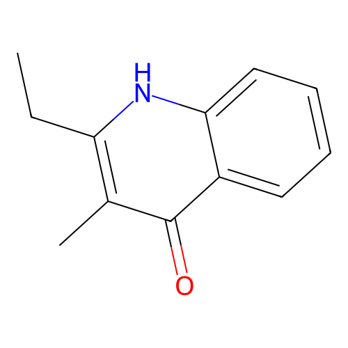 2-Ethyl-3-methylquinolin-4-ol structure