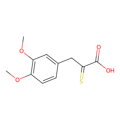 3-(3,4-Dimethoxyphenyl)-2-sulfanylidenepropanoic acid structure