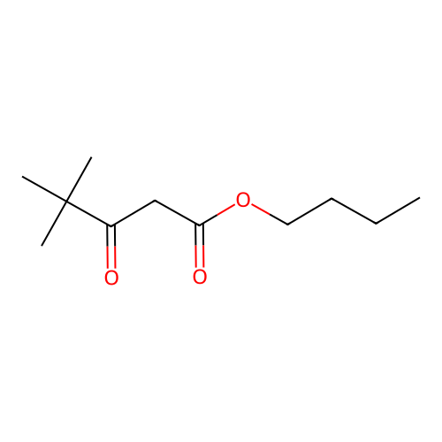 Butyl 4,4-dimethyl-3-oxovalerate structure