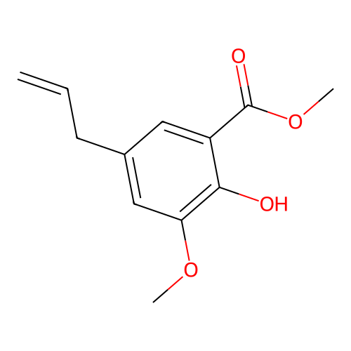 Methyl 5-allyl-3-methoxysalicylate structure