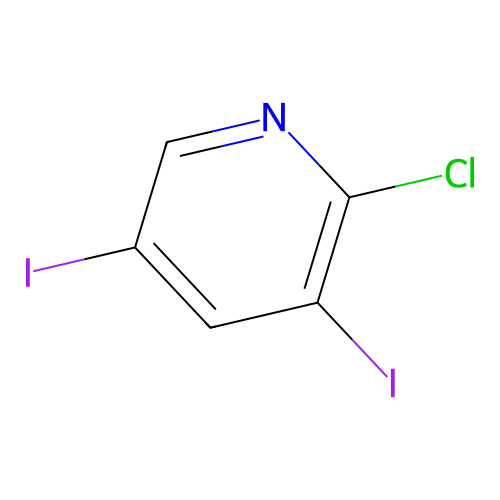 2-Chloro-3,5-diiodopyridine structure