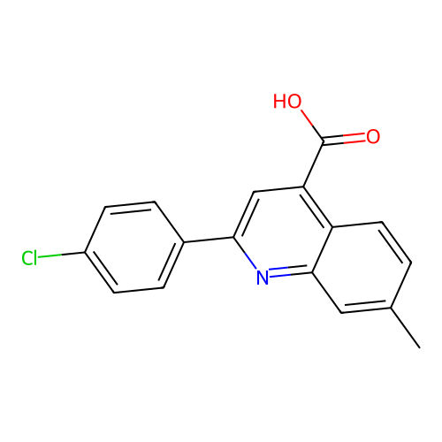2-(4-Chlorophenyl)-7-methylquinoline-4-carboxylic acid structure