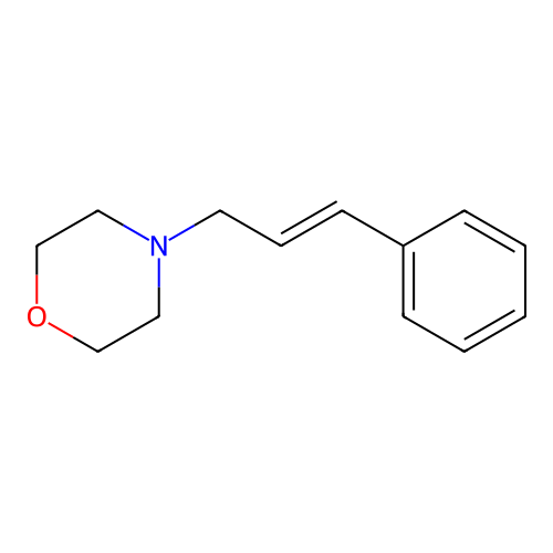 (Morpholinomethyl)styrene structure