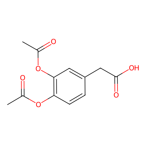 3,4-Diacetoxyphenylacetic acid structure