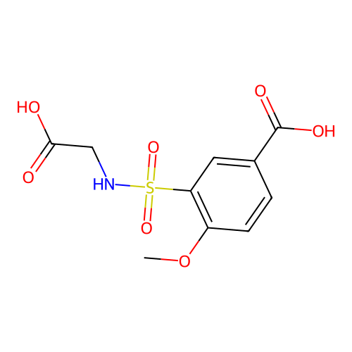 3-[(Carboxymethyl)sulfamoyl]-4-methoxybenzoic acid structure