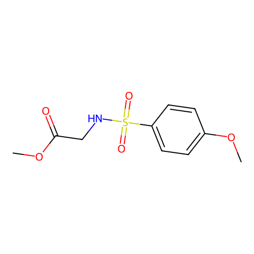 Methyl 2-(4-methoxyphenylsulfonamido)acetate structure