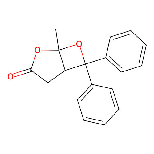 1-Methyl-6,6-diphenyl-2,7-dioxabicyclo[3.2.0]heptan-3-one structure
