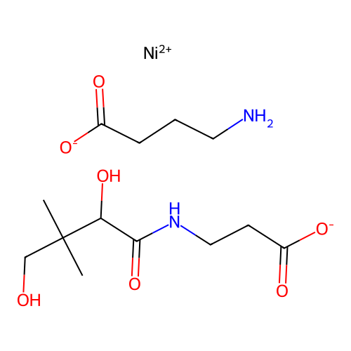 Nickel gamma-aminobutyratopantothenate structure