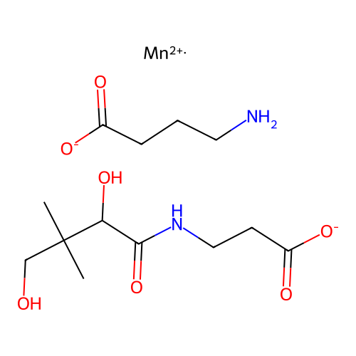 Manganese gamma-aminobutyratopantothenate structure