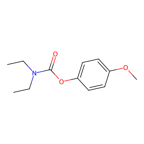 4-Methoxyphenyl diethylcarbamate structure
