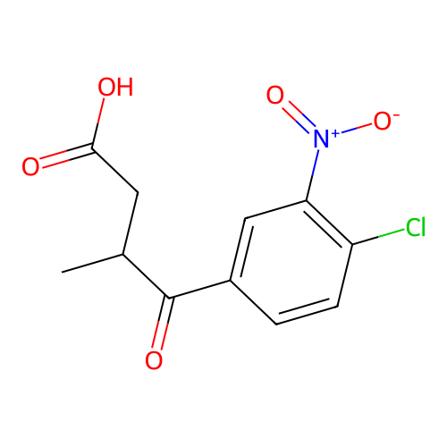 4-(4-Chloro-3-nitrophenyl)-3-methyl-4-oxobutanoic acid structure