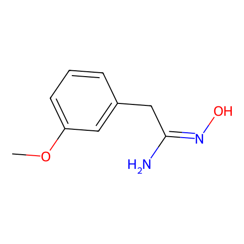 3-methoxybenzeneacetamide oxime structure