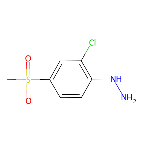 2-Chloro-4-methylsulfonylphenylhydrazine structure