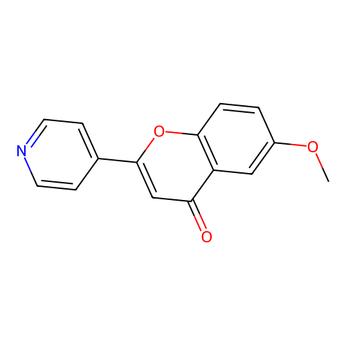 6-Methoxy-2-(pyridin-4-yl)-4h-chromen-4-one structure