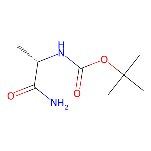 Boc-Ala-NH2 structure