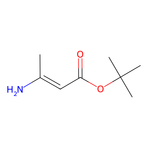 2-Butenoic acid, 3-amino-, 1,1-dimethylethyl ester structure