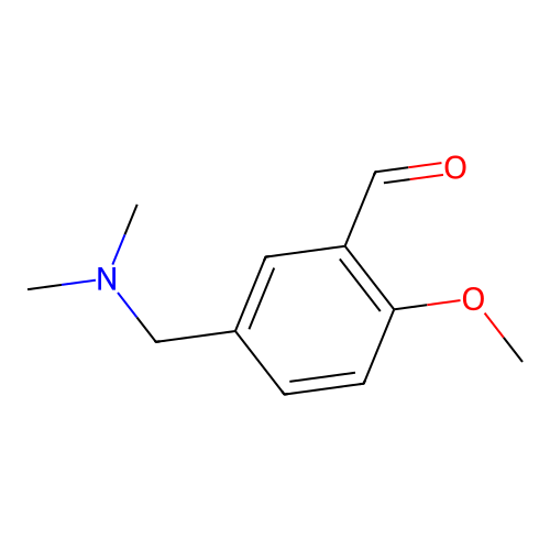 5-((Dimethylamino)methyl)-2-methoxybenzaldehyde structure