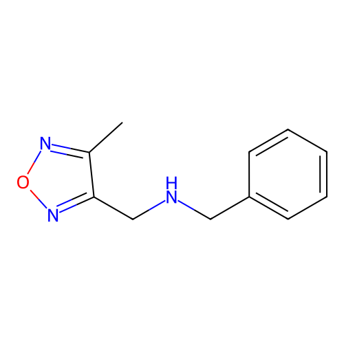 Benzyl-(4-methyl-furazan-3-ylmethyl)-amine structure
