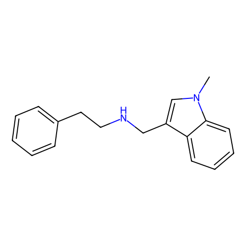 (1-Methyl-1H-indol-3-ylmethyl)-phenethyl-amine structure