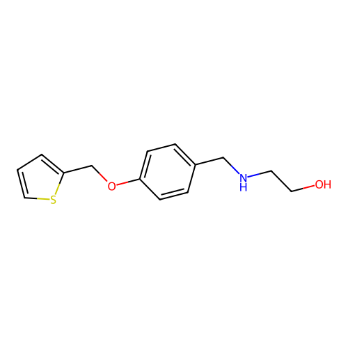 2-{[4-(2-Thienylmethoxy)benzyl]amino}ethanol structure