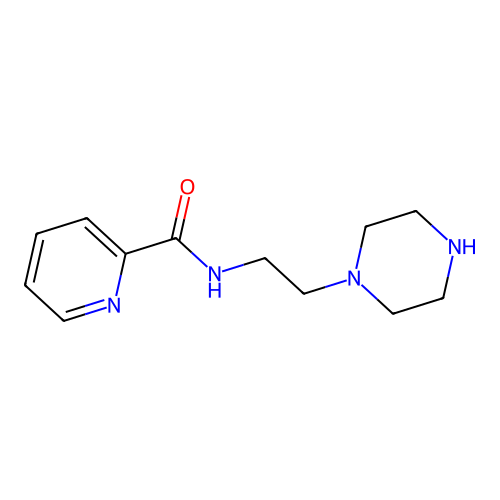 Pyridine-2-carboxylic acid (2-piperazin-1-yl-ethyl)-amide structure